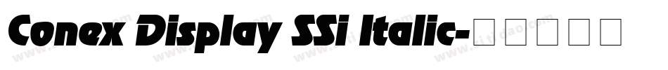 Conex Display SSi Italic字体转换